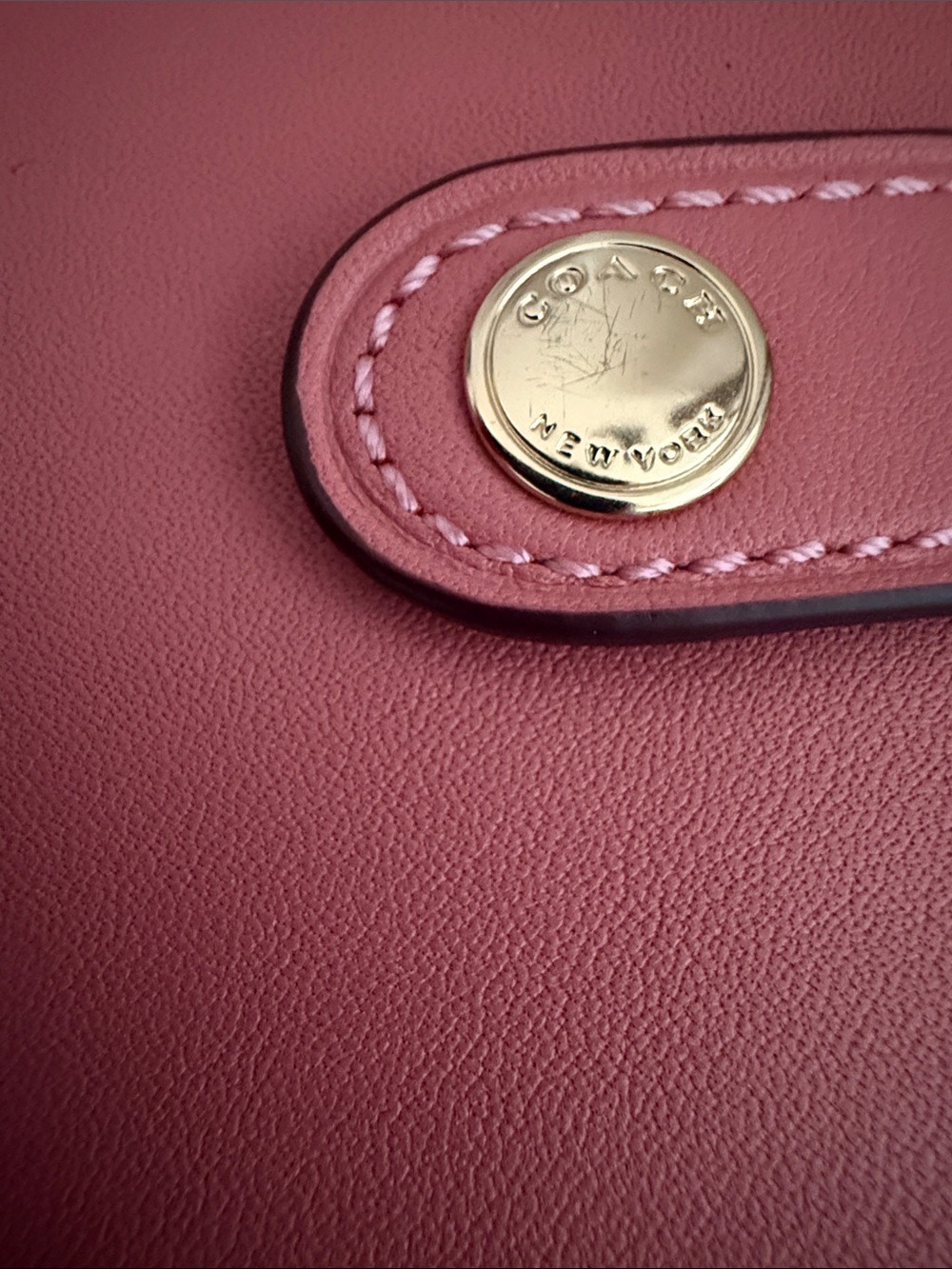 Coach Blush Pink  Tablet Folio Case with Snap Closure NWOT - Picture 2 of 6